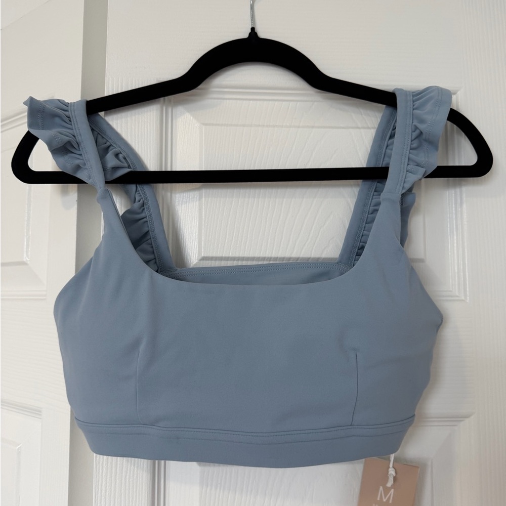 POPFLEX Blue Storm Romance Ruffle Bra